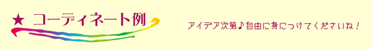 コーディネート例タイトル